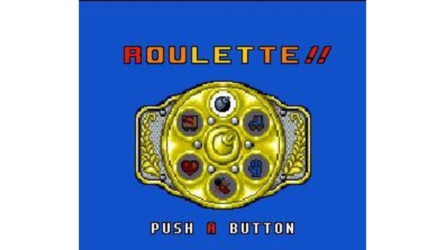 After winning the battle, spin the roulette and press A Button to select a random item!