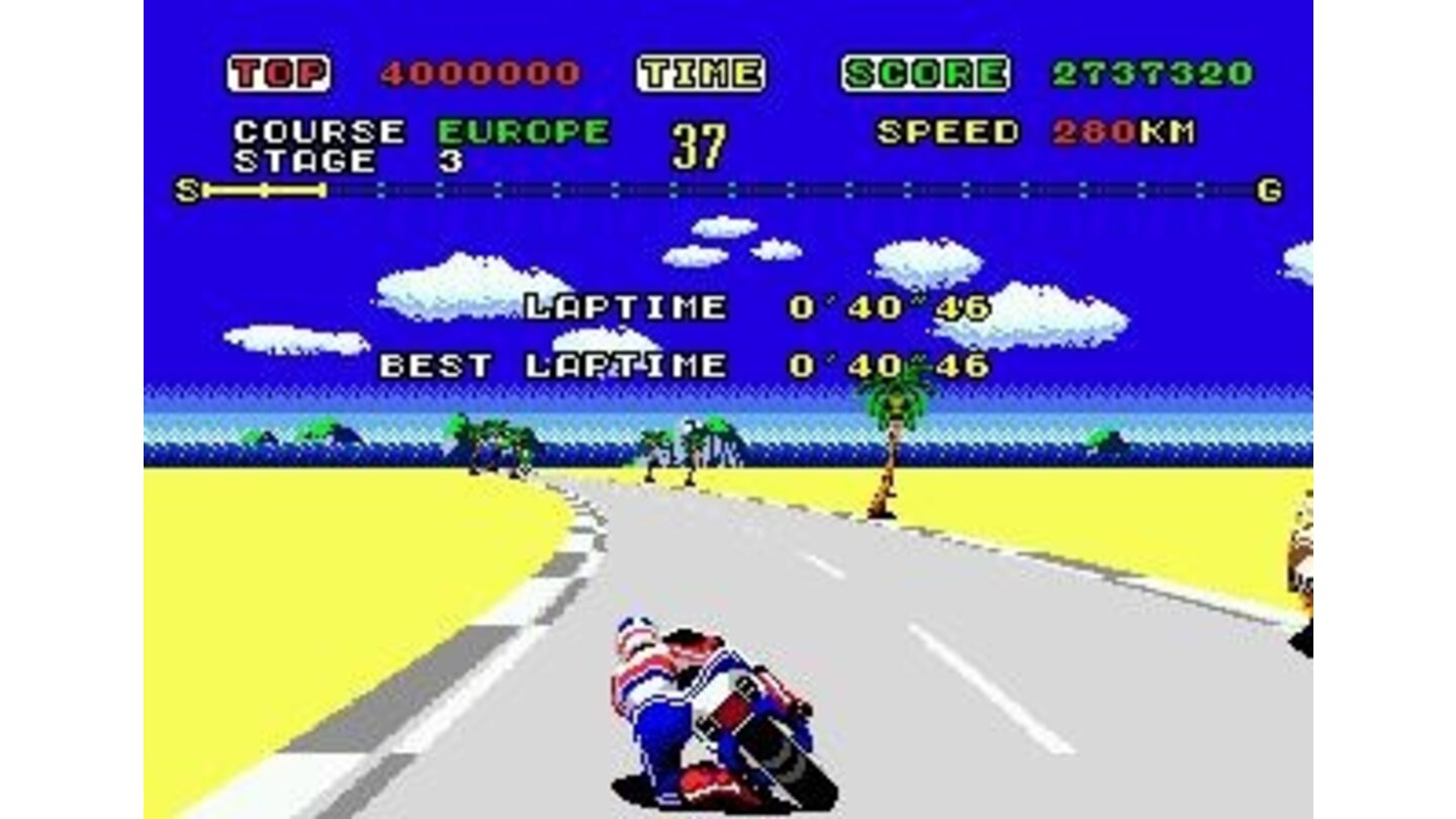 Lap record showing