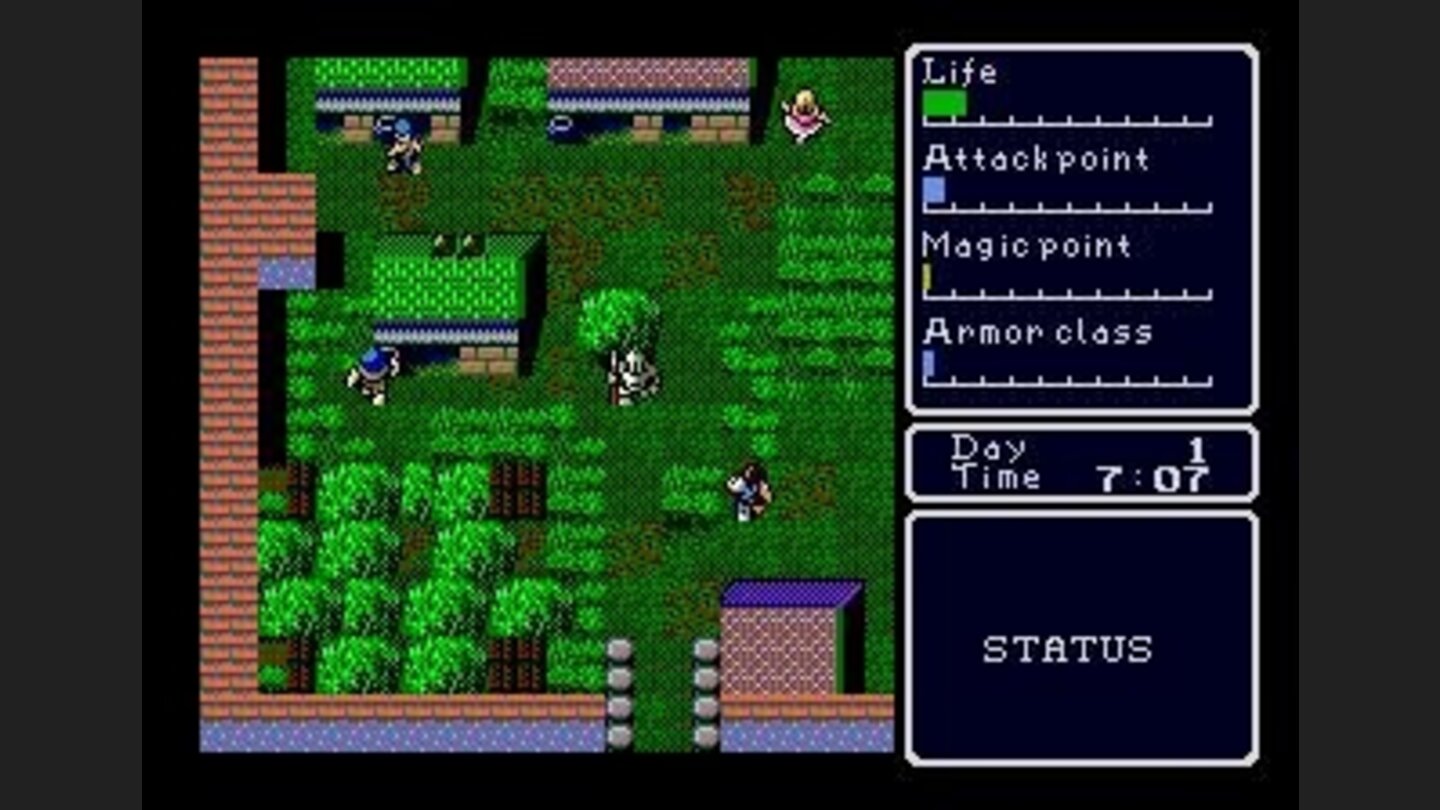 In a town