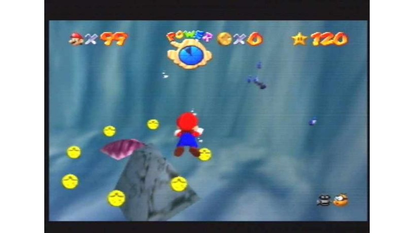 Mario goes scuba diving.