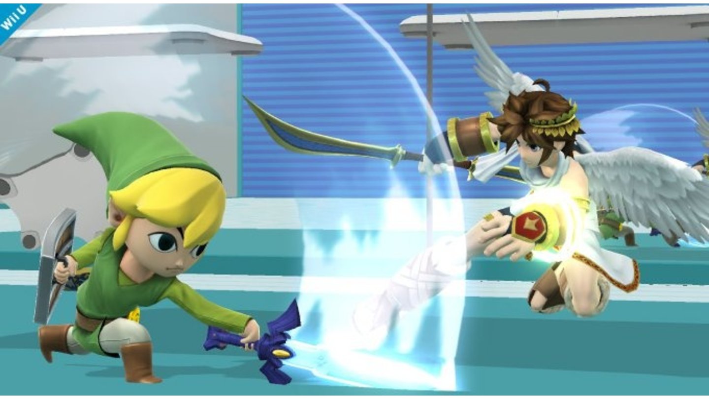 Super Smash Bros.Screenshots vom Comic-Link aus The Wind Waker.