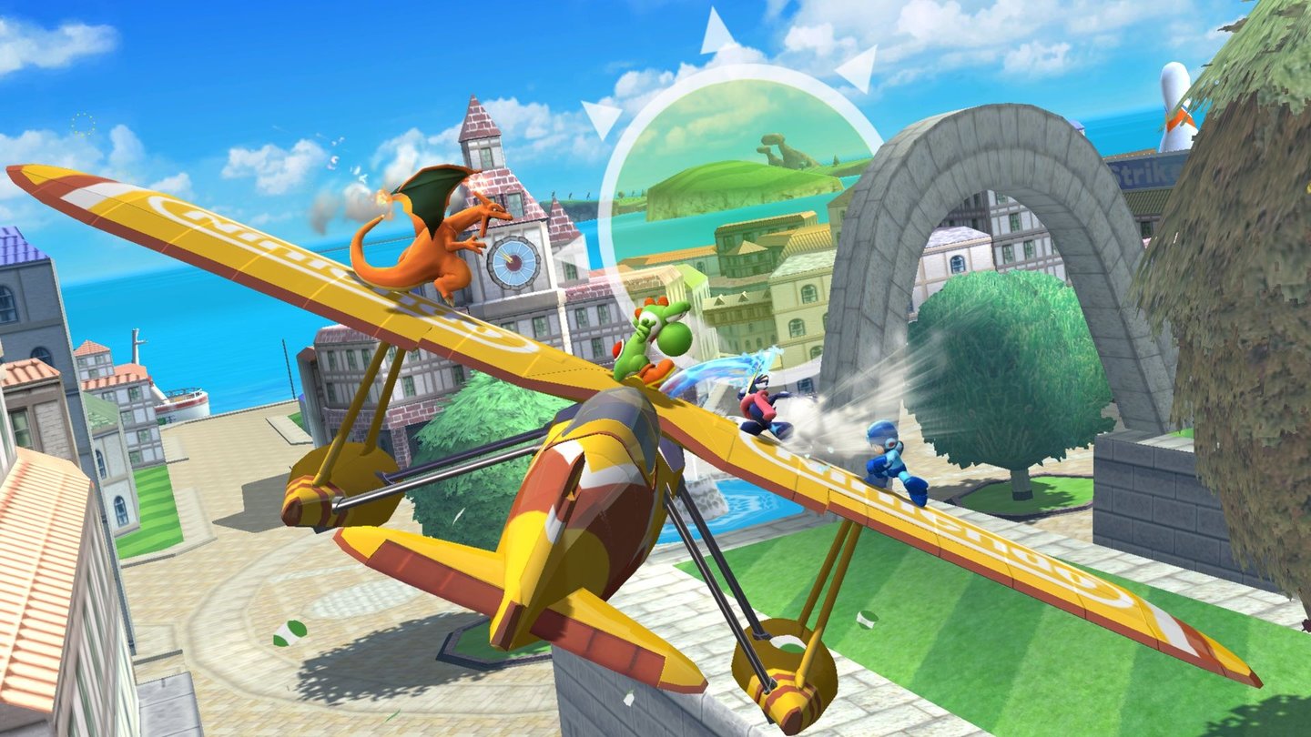 Super Smash Bros. - Screenshots der Wii-U-VersionVier-Spieler-Keilereien auf witzig inszenierten, geometrisch aber recht simplen Schlachtfeldern – das ist die Essenz der Spielereihe.