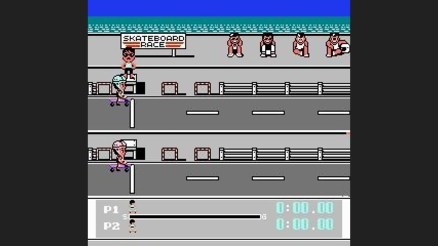 Ready for the skateboard race?