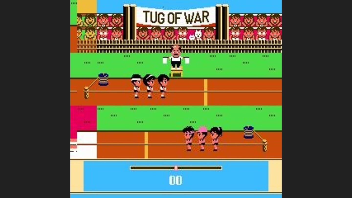 Theres even a tug of war!