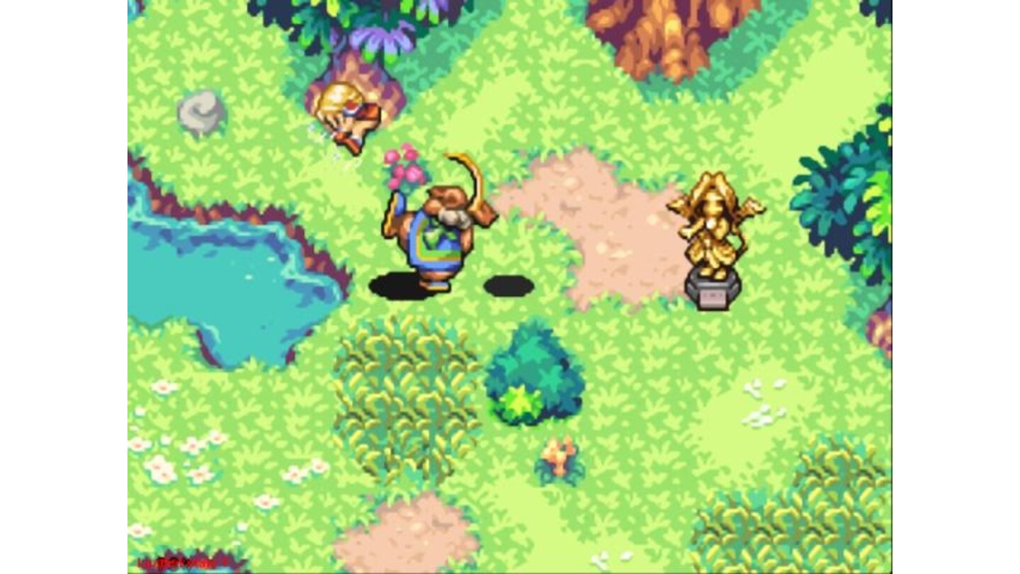 After a fall remeniscent of Secret of Mana (SNES), you are fished out of the river