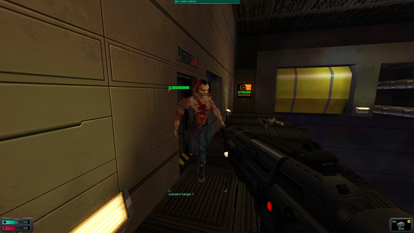 System Shock InfiniteGegen menschliche Mutanten helfen vor allem Sturmgewehr und Schrotflinte.