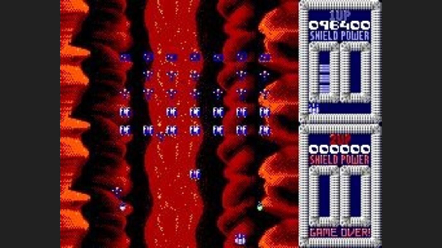 Three invaders separating from the pack