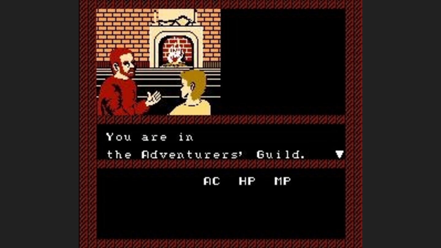 Starting the game in adventurers guild