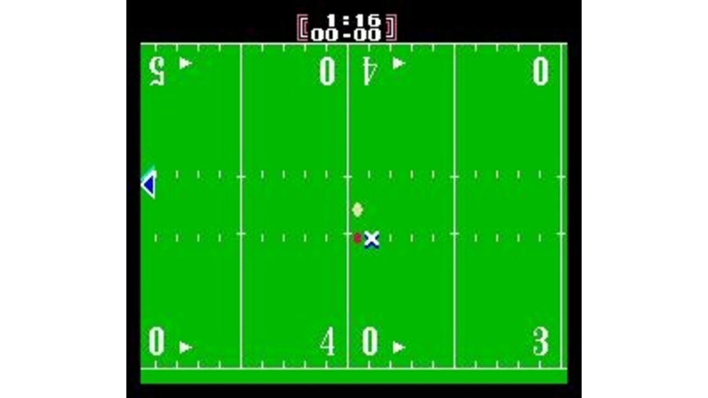 The ball is marked with X. This field goal wasn't very successful...