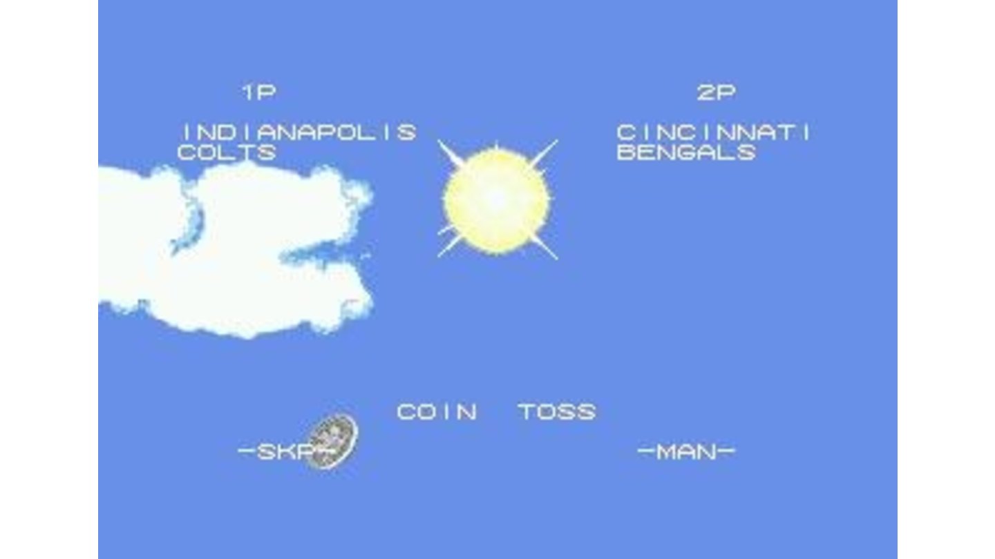 Coin toss animation is totally different in Genesis version
