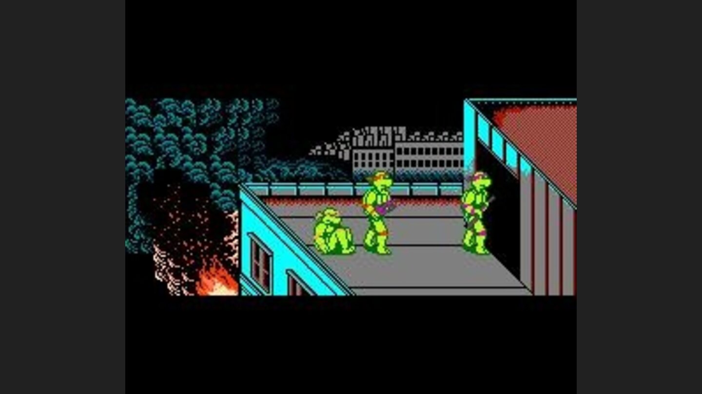 Only Michaelangelo falls.