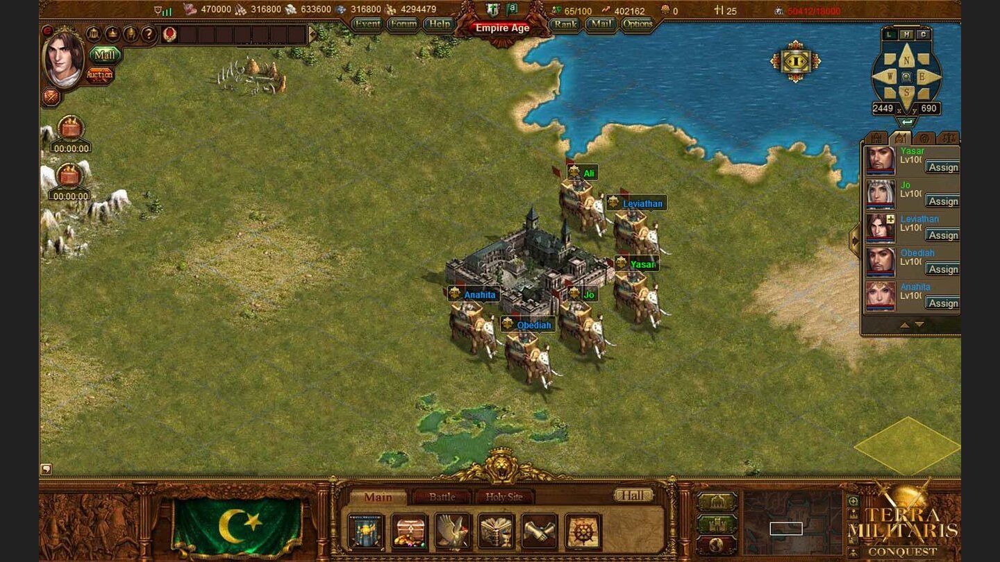 Terra MilitarisScreenshot von der »Conquest«-Erweiterung