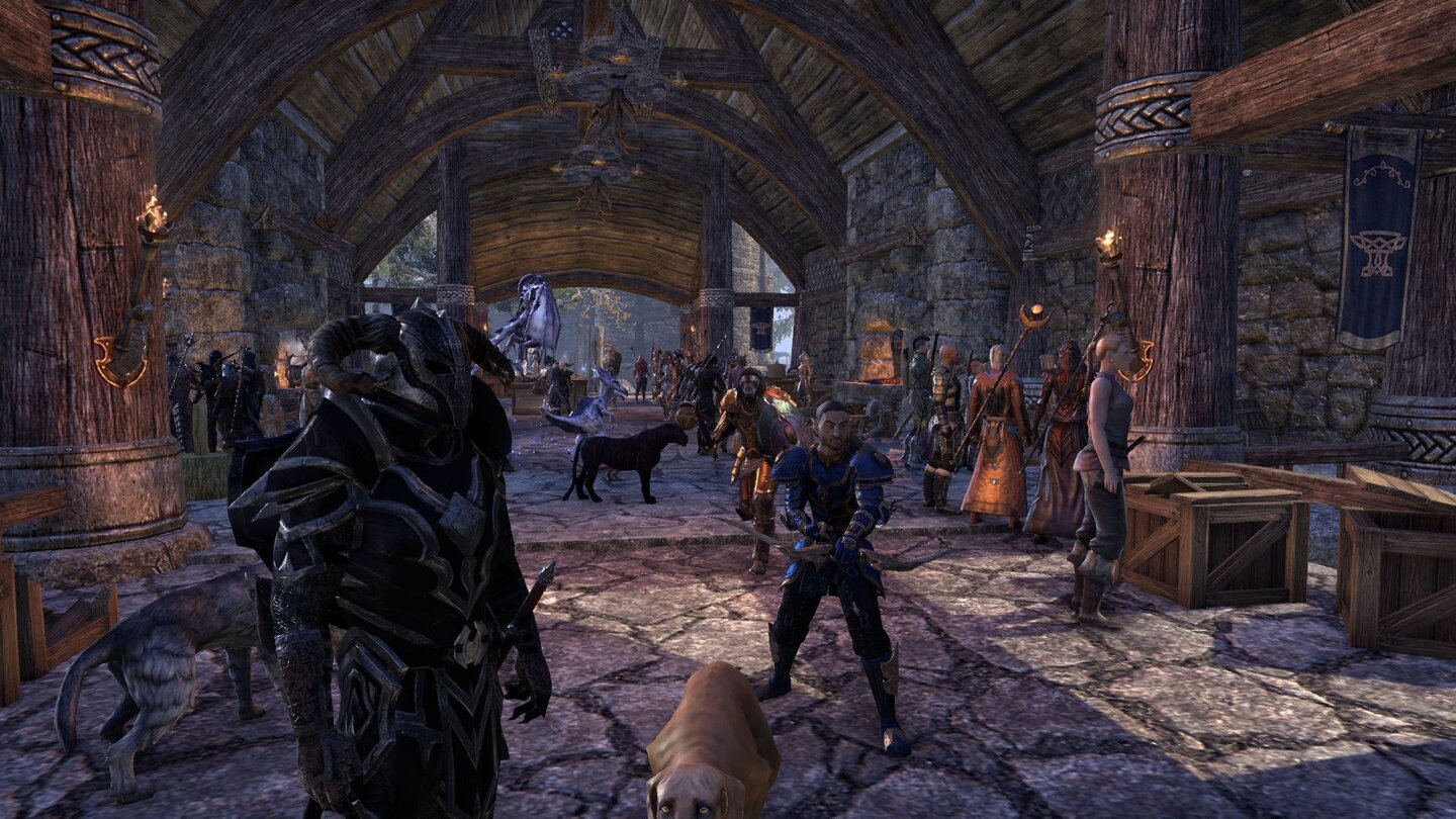 The Elder Scrolls OnlineRush Hour – ein leerer Server sieht deutlich anders aus.