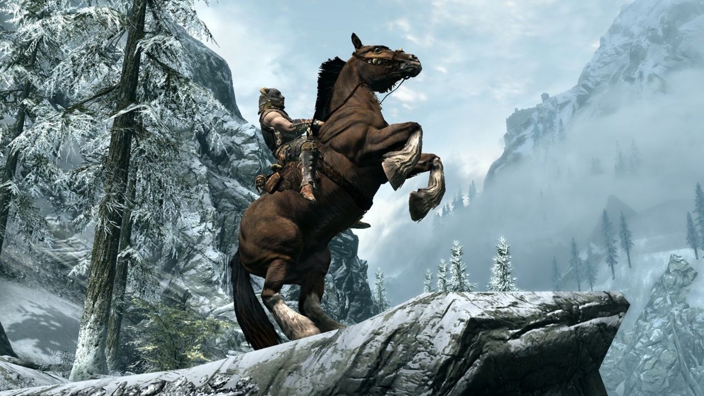 The Elder Scrolls 5: Skyrim - E3-Screenshots: Horse