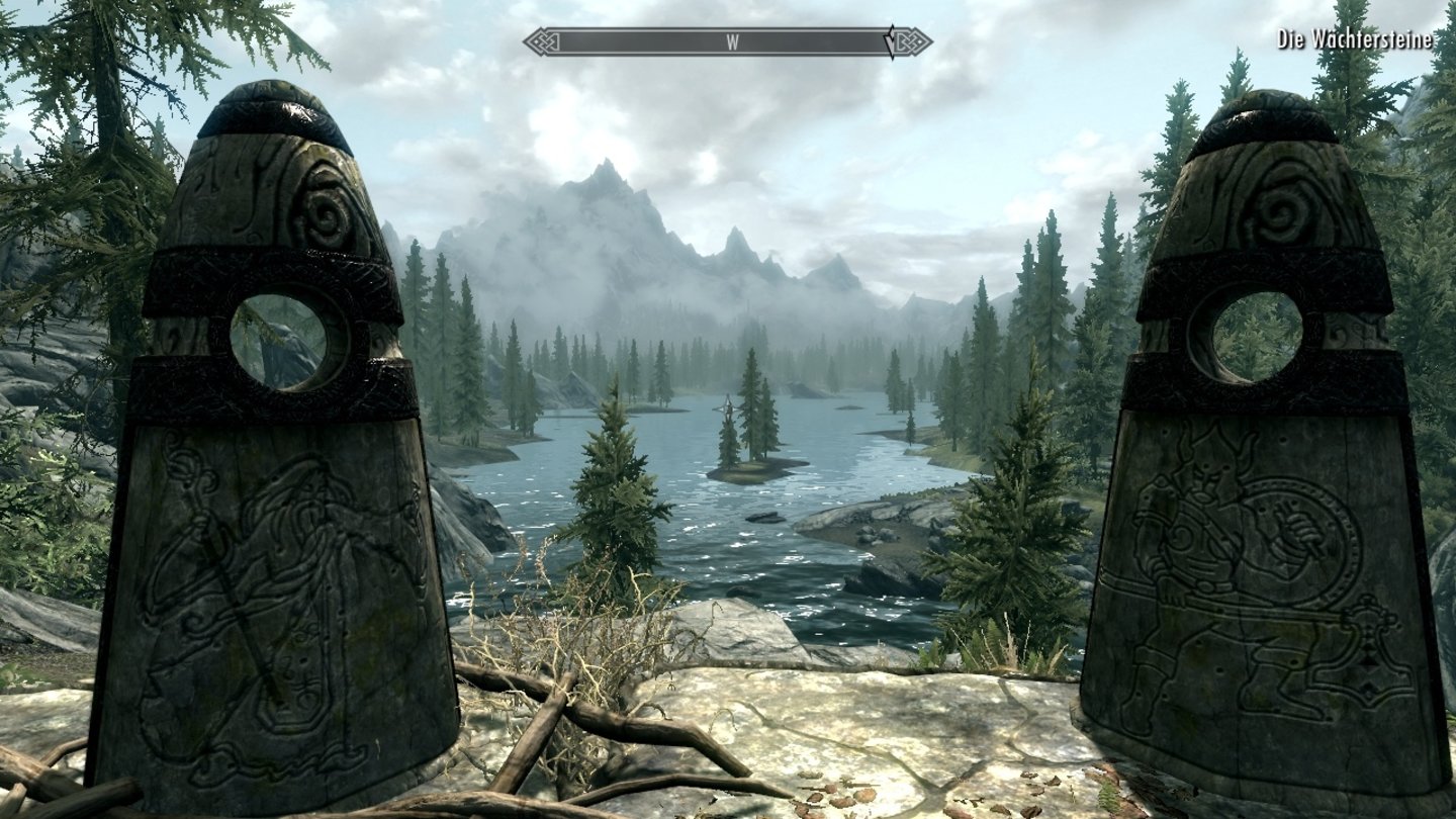 The Elder Scrolls 5: Skyrim (PC)Himmelsrand bietet immer mal wieder wunderschöne Panoramen.