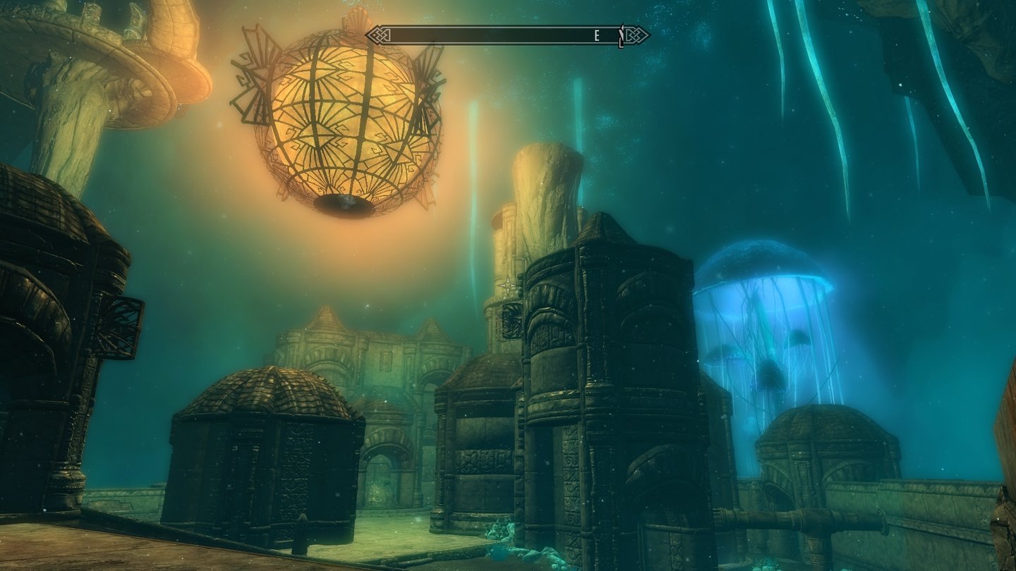 The Elder Scrolls 5: Skyrim (PC-Version)Tief unter den Zwergenruinen von Alftand und Mzark liegt die Schwarzweite, eine Höhlenstadt, wo Leuchtpilze über uralten Ruinen schimmern.