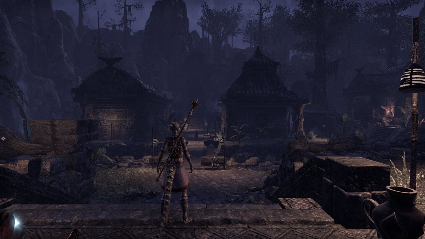 The Elder Scrolls Online: MurkmireDas Dorf eines verlorenen Stammes besuchen wir in der Vision früher Vergangenheit.