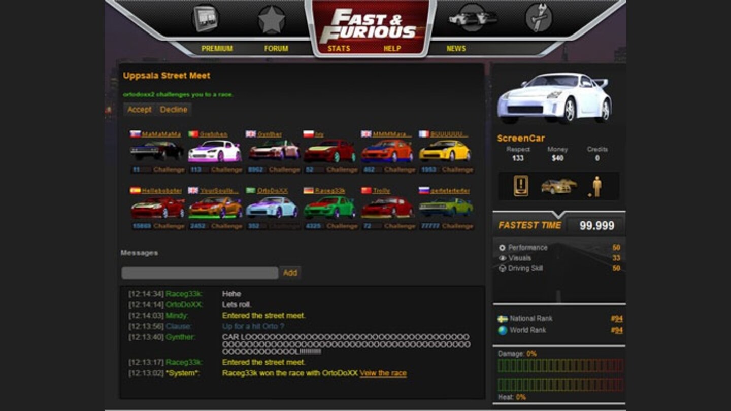 The Fast and The Furious: Fan Immersion Game