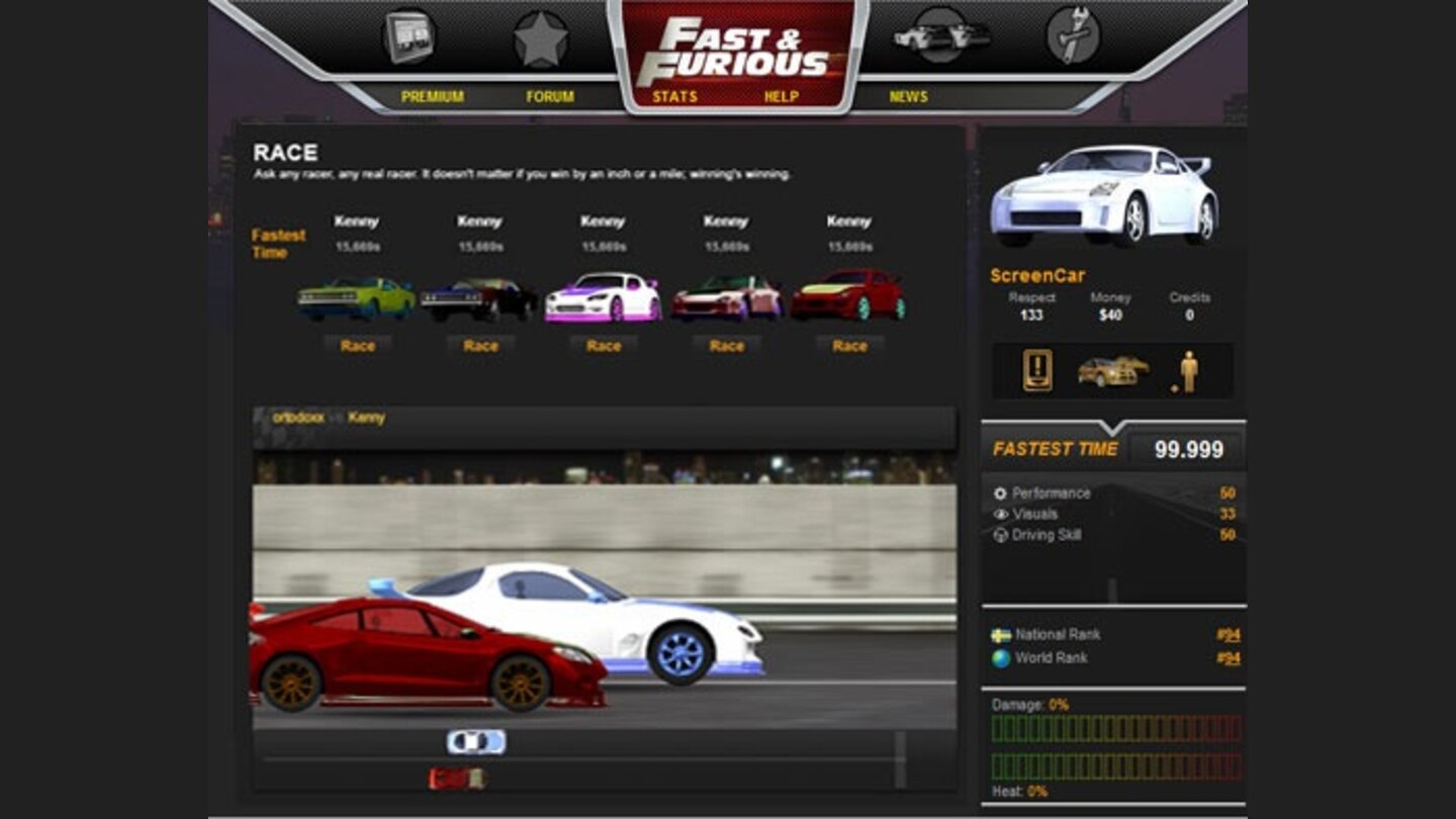 The Fast and The Furious: Fan Immersion Game