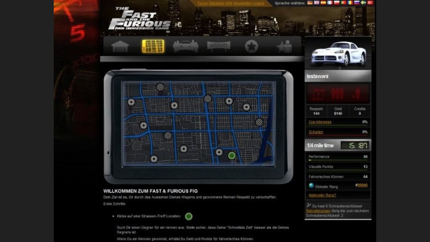 The Fast and The Furious: Fan Immersion Game