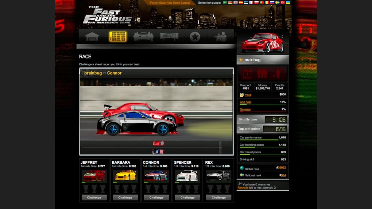 The Fast and The Furious: Fan Immersion Game