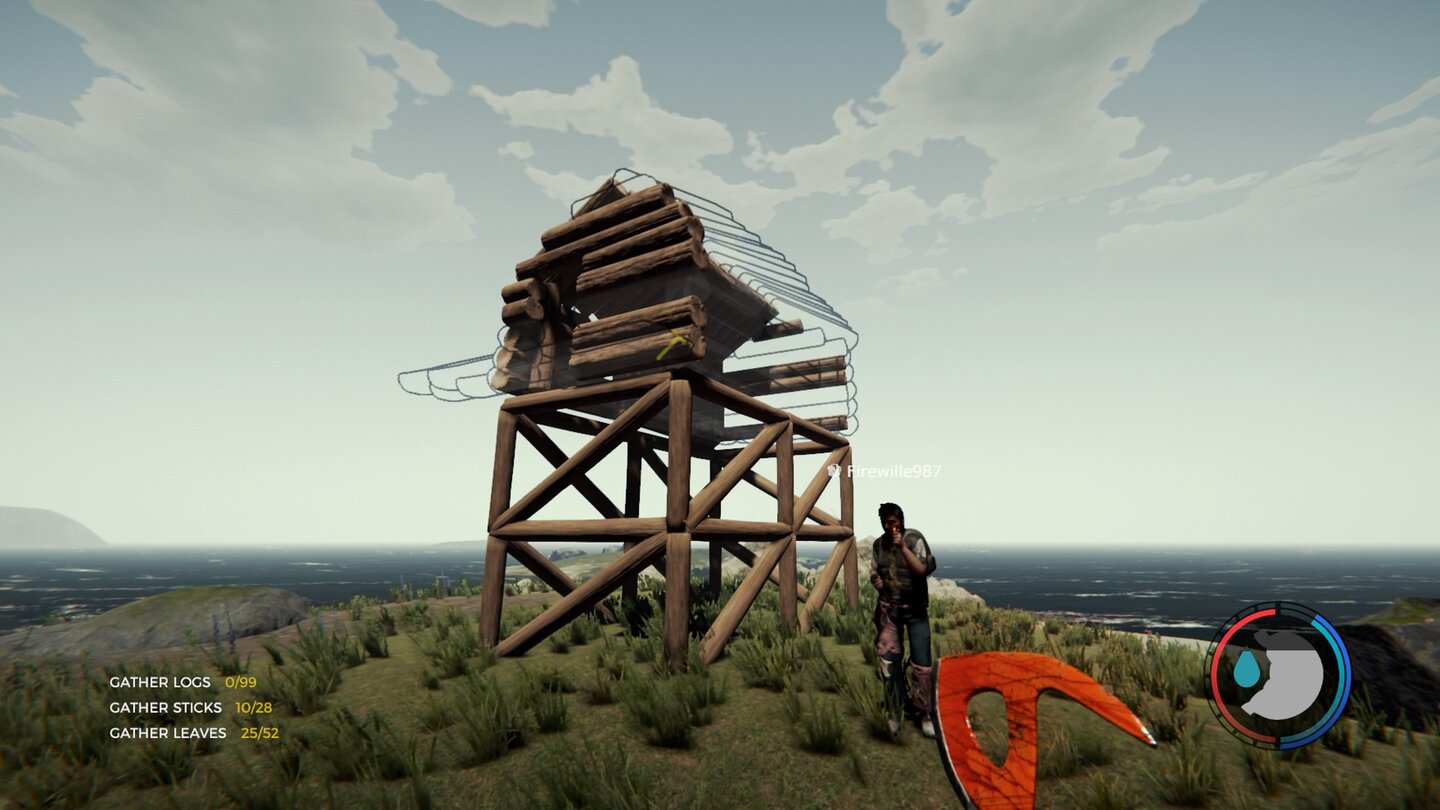 The Forest ist auch im Multiplayer spielbar, allerdings nur im Koop. Hier könnt ihr gemeinsam Festungen errichten.