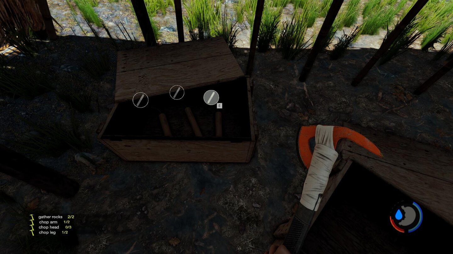 The Forest - Screenshots aus Version 0.20Das neue Dynamit findet man in solchen Kisten.