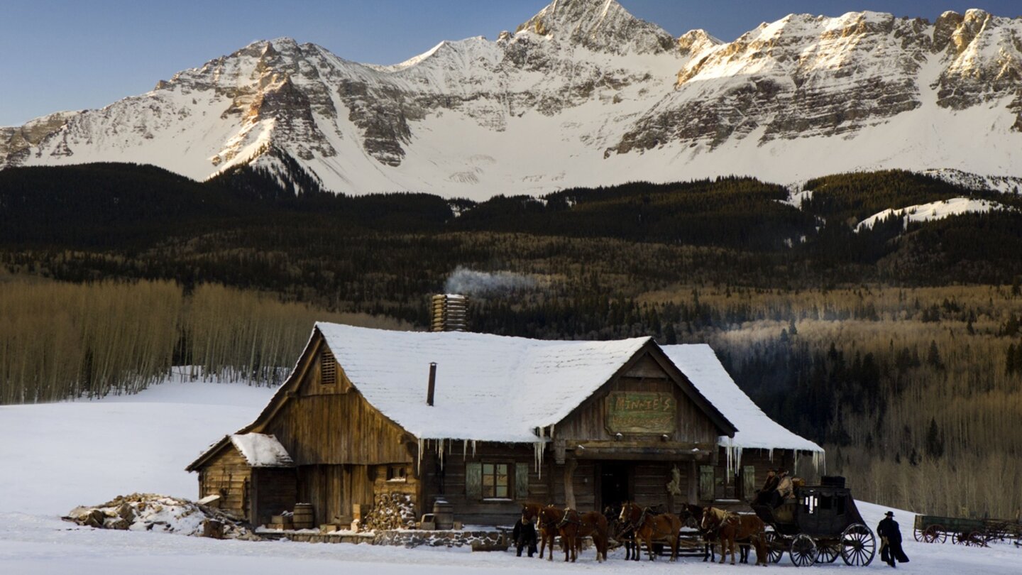 The Hateful 8Vorübergehende Heimat der Hateful 8: Minnies Miederwarenladen