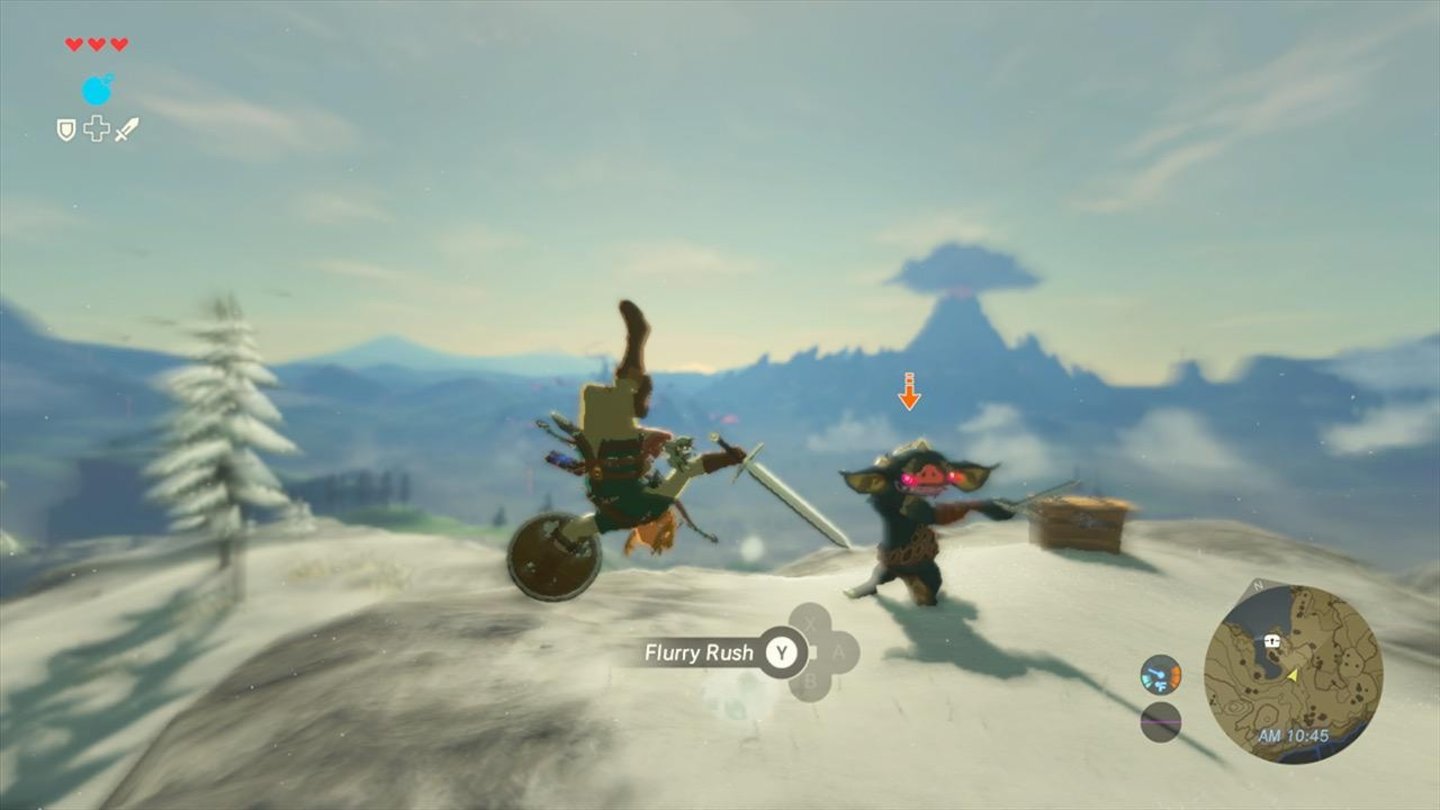 The Legend of Zelda - Breath of the Wild
Link kämpft auch in verschneiten Gegenden.