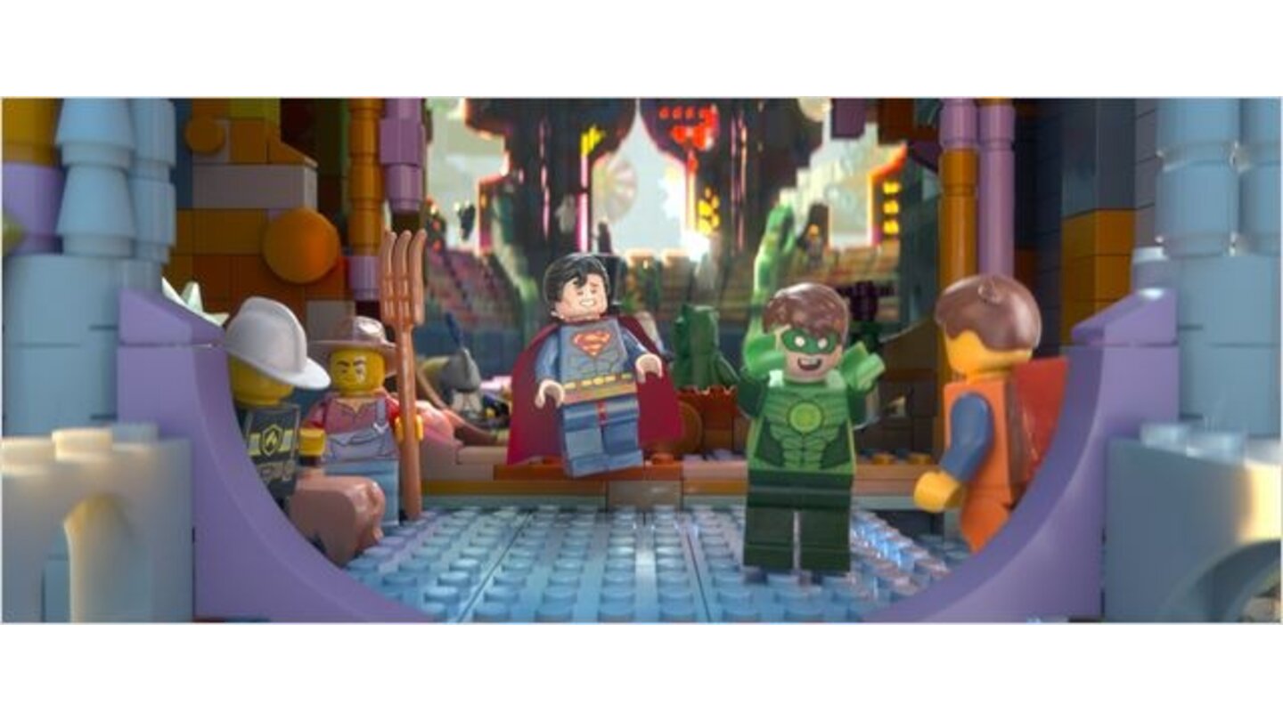 The LEGO MovieEin paar wirklich gute, weil selbst referenzielle Momente bieten die Auseinandersetzungen zwischen Green Lantern und Superman.