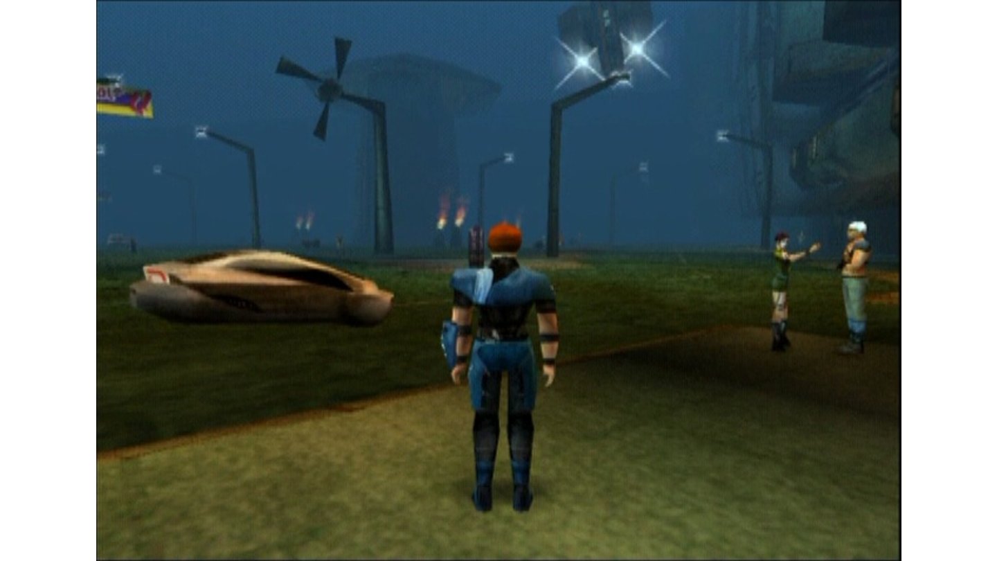 The Nomad SoulSchwebende Autos, Passanten, Raumschiffe - die futuristische Spielwelt ist im Jahr 2000 so lebendig wie in kaum einem anderen Spiel.