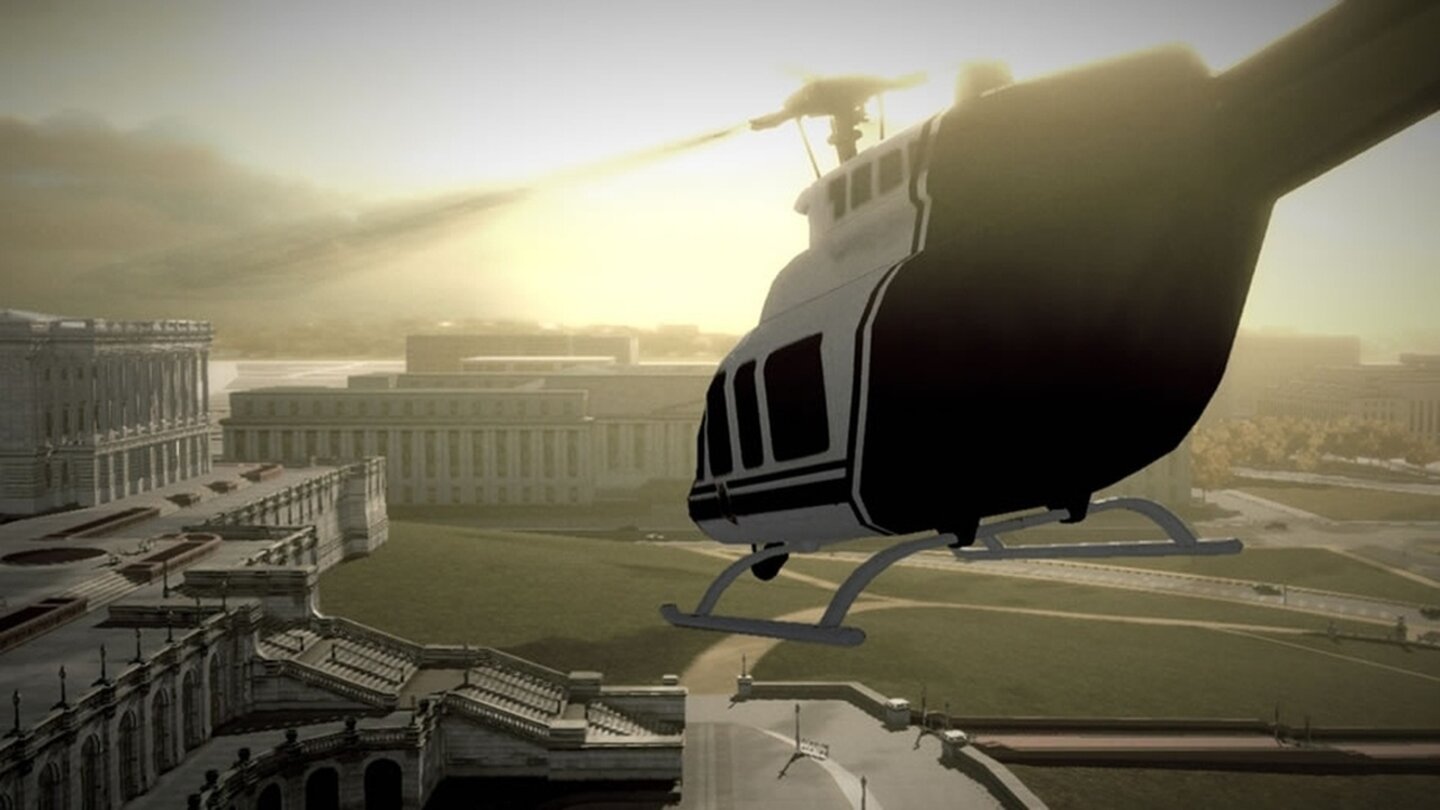 ... und Polizeihubschrauber