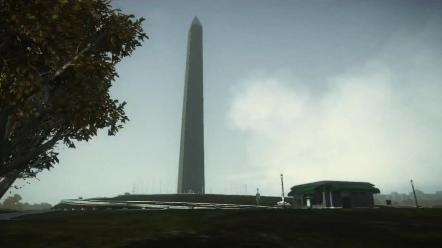 In der originalgetreu nachgebauten Hauptstadt darf das Washington Monument natürlich nicht fehlen.