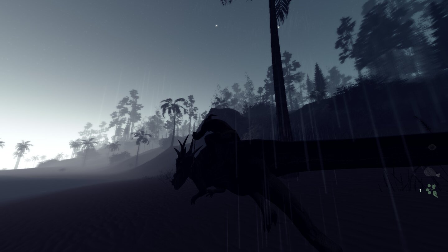 The Stomping Land - Early-Access-ScreenshotsRitt in den Sonnenaufgang: So malerisch dieser Ausflug auch wirkt, spielerisch ist er derzeit nur für kurze Zeit faszinierend.