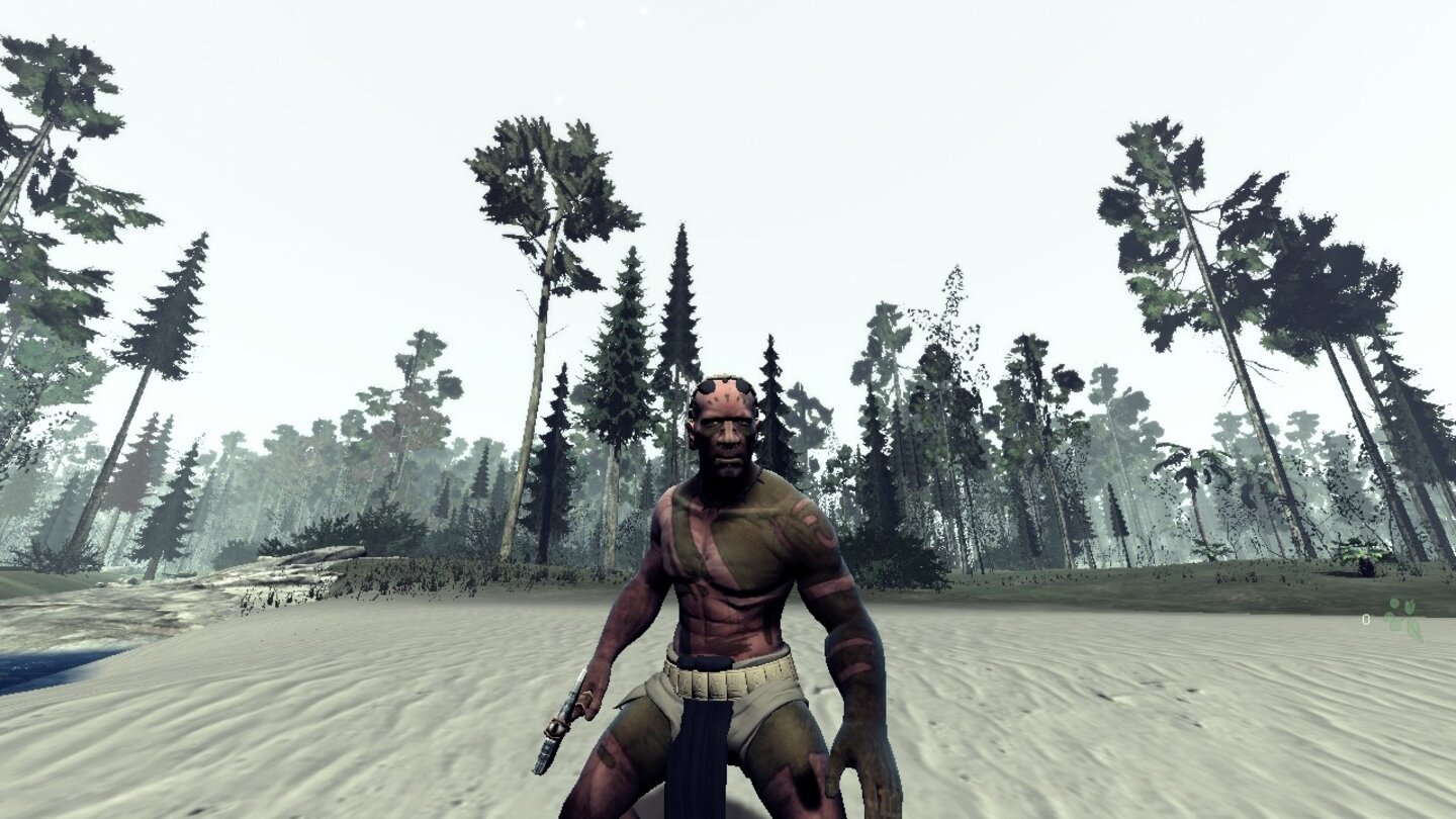 The Stomping Land - Early-Access-ScreenshotsHoldes Antlitz: Wir schauen unserem Protagonisten eher selten ins Gesicht. Dies ist derzeit das einzige Charaktermodell, weitere und die Möglichkeit zur eigenen Ausgestaltung sollen folgen.