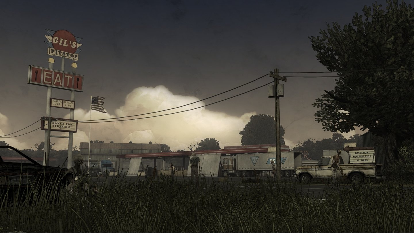 The Walking Dead: 400 DaysAlle fünf Mini-Episoden spielen rund um eine Tankstelle in den ersten 400 Tagen der Zombie-Apokalypse.