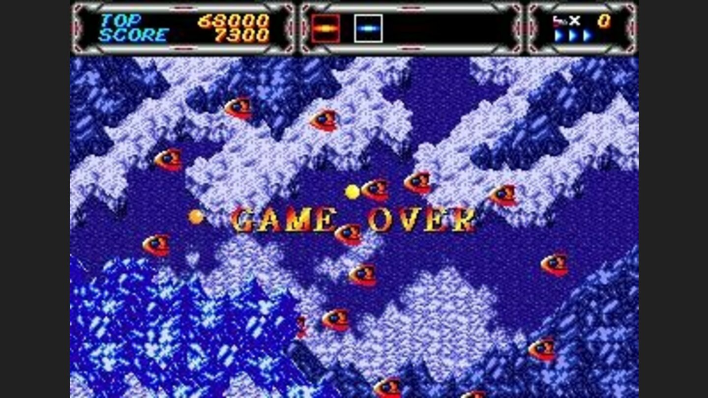 The level scrolls even after it is game over