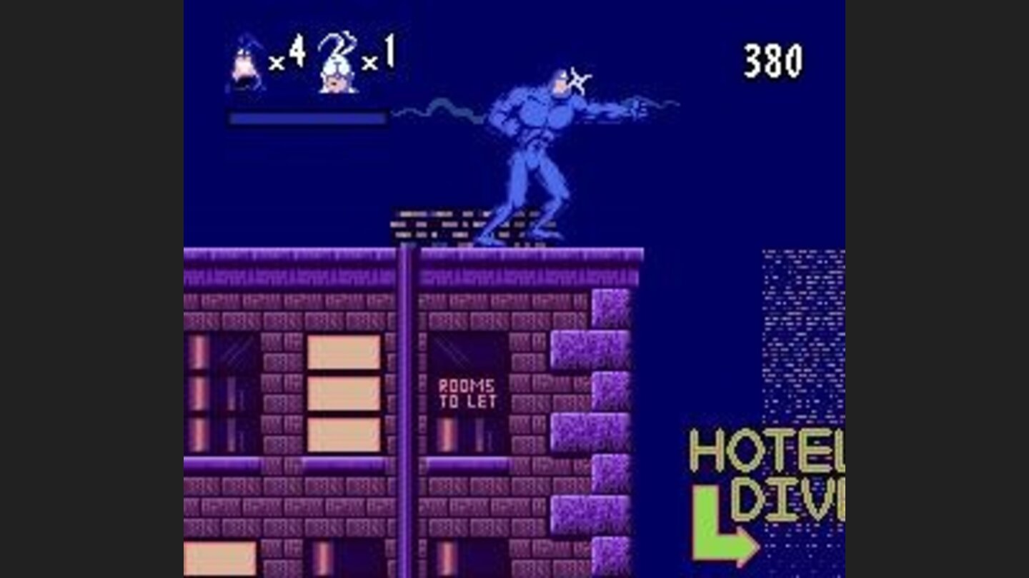 No, you dont fight those flying stars, you big blue guy. You avoid them!