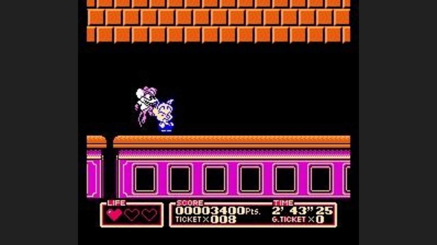 Train goes inside a tunnel, and pesky mice are trying to stop me