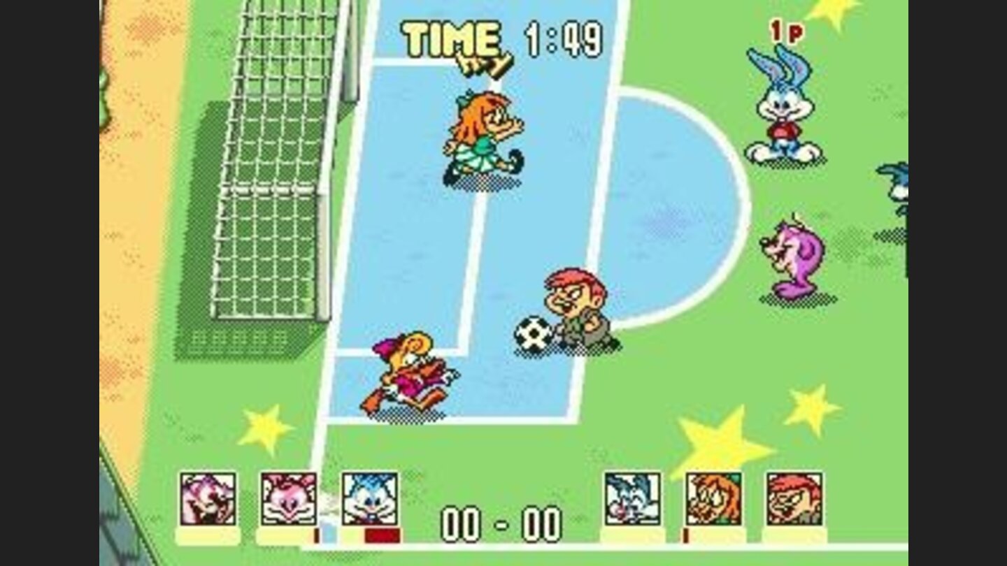 Chaotic situation in a soccer game