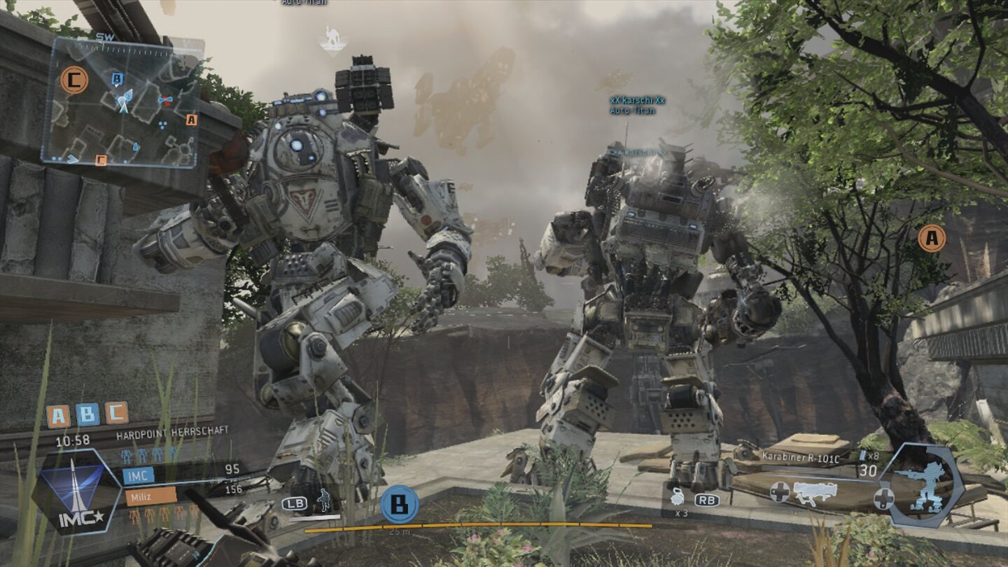 Titanfall für Xbox 360Grafikqualität hin oder her – der krasse Kontrast zwischen haushohen Kampfrobotern und Infanterie-Soldaten macht das Spiel auch auf Xbox 360 zu einem ganz besonderen Erlebnis.