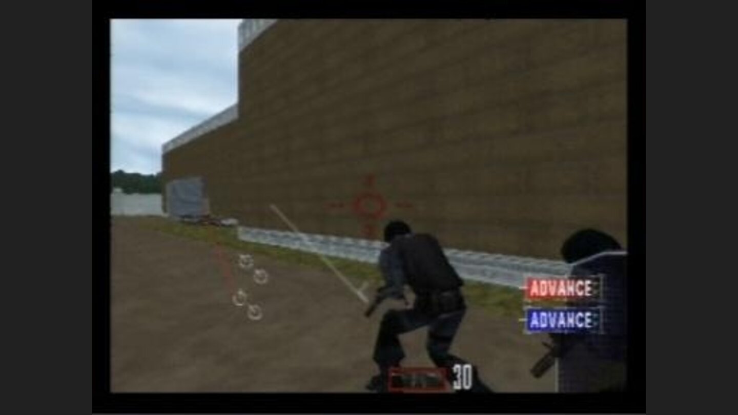 The other team about to storm the building