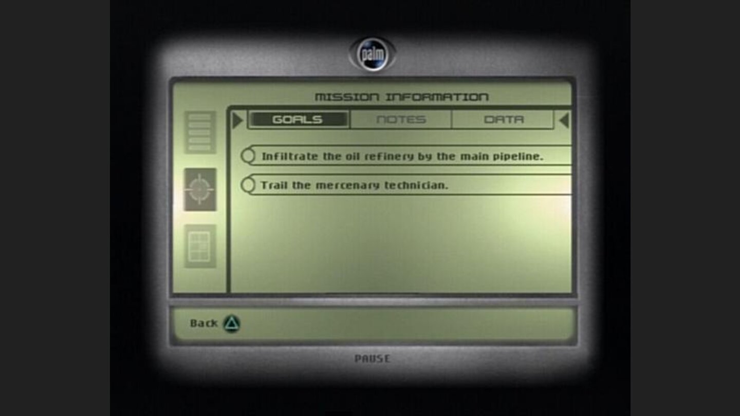 Mission information will consist of synopsis of your goals, as well as of many other info you may read at your leisure.