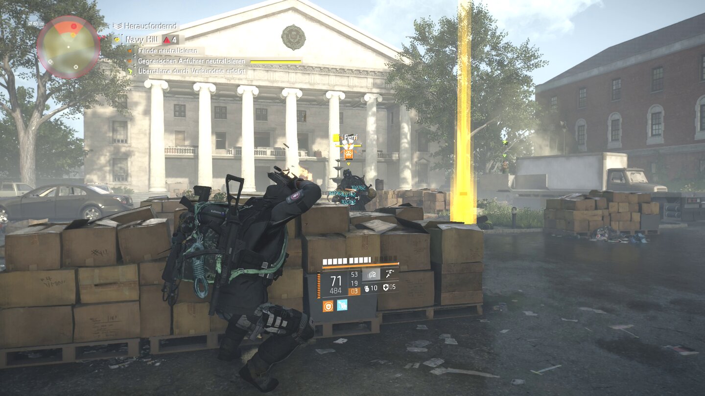 Tom Clancy's The Division 2: Die Warlords von New YorkUm den Aufenthaltsort von Neptun herauszufinden grasen wir Kontrollpunkte in Washington ab. Dank des Gear-2.0-Updates macht das im Moment aber immer noch Spaß.