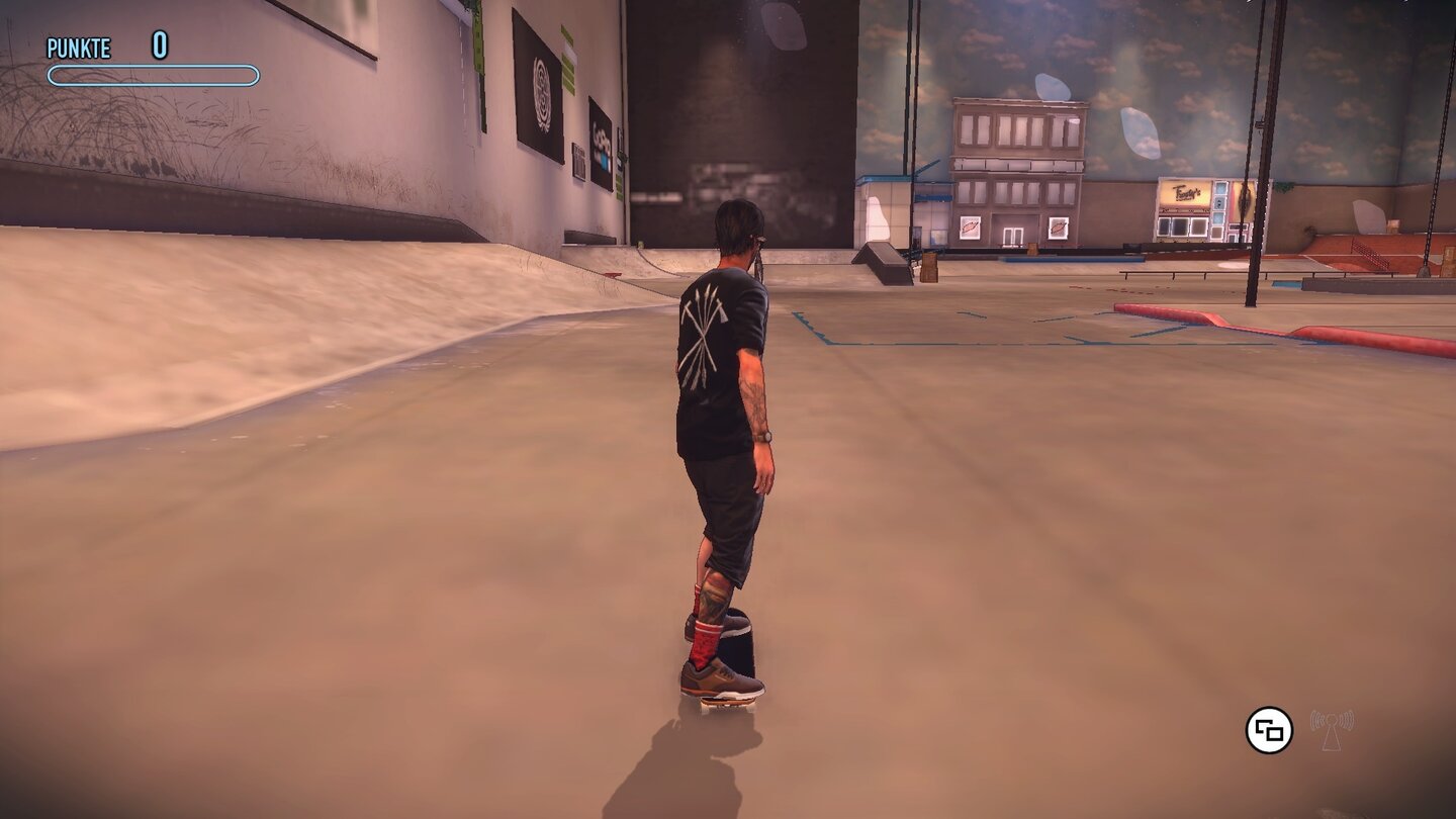 Tony Hawk's Pro Skater 5 - Bilder aus der Xbox One-VersionLange Ladepausen, Clippingfehler und wie in diesen Bilder spät nachgeladene Texturen lassen das Spiel unfertig und schlampig wirken.