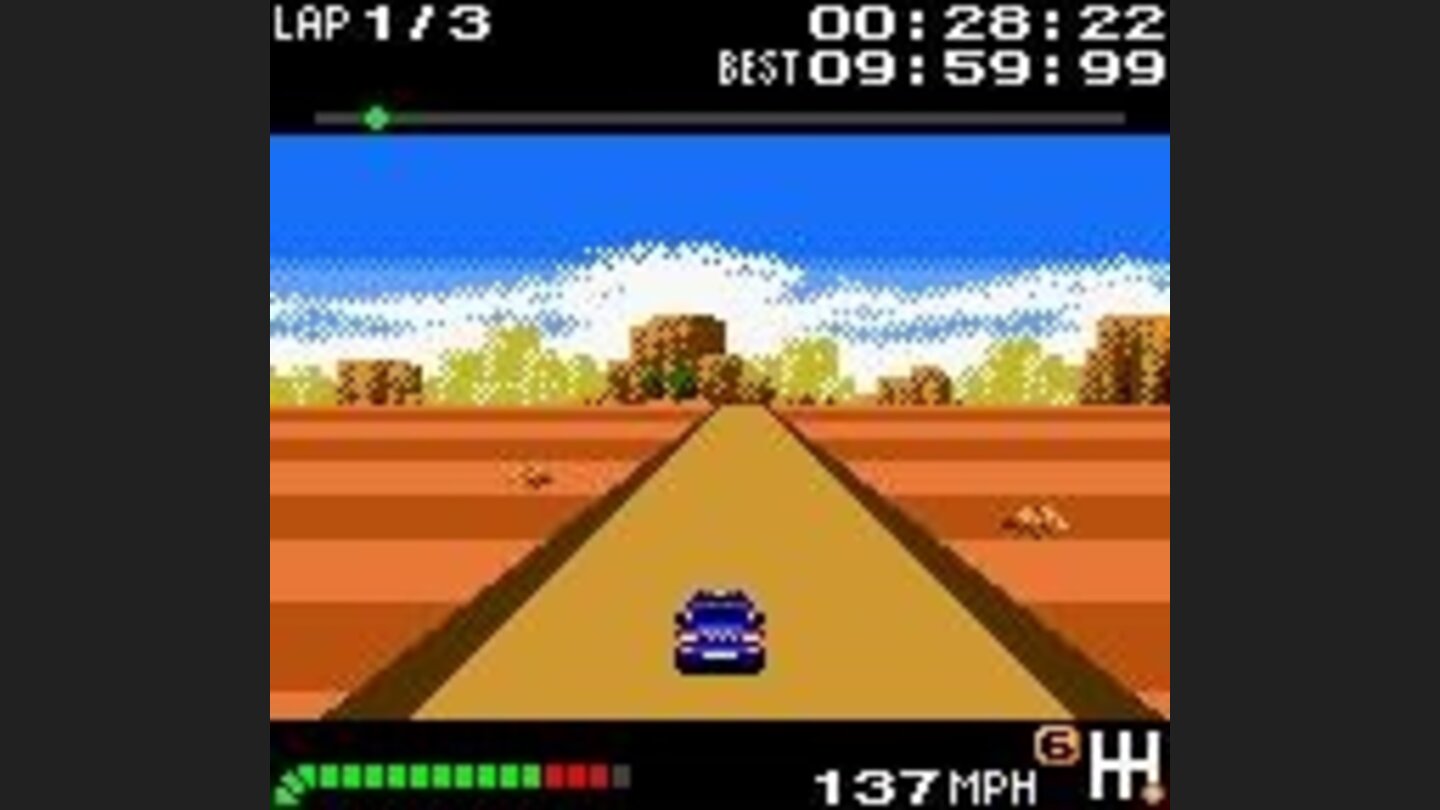 Driving in a desert.