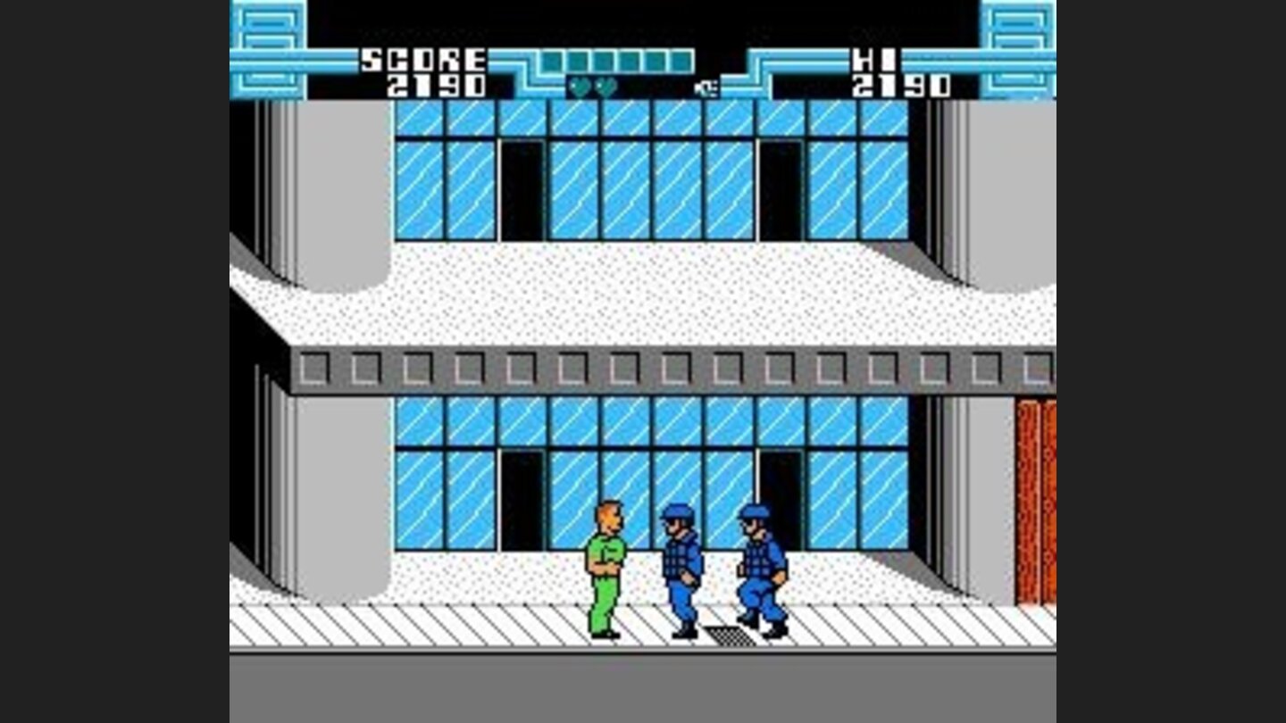 Security guards dont like Quaid