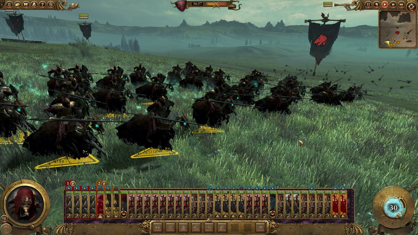 Total War: WarhammerNormale Einheitenfähigkeiten sind weitgehend rausgeflogen, Reiter können etwa nicht mehr absitzen oder einen Keil bilden.