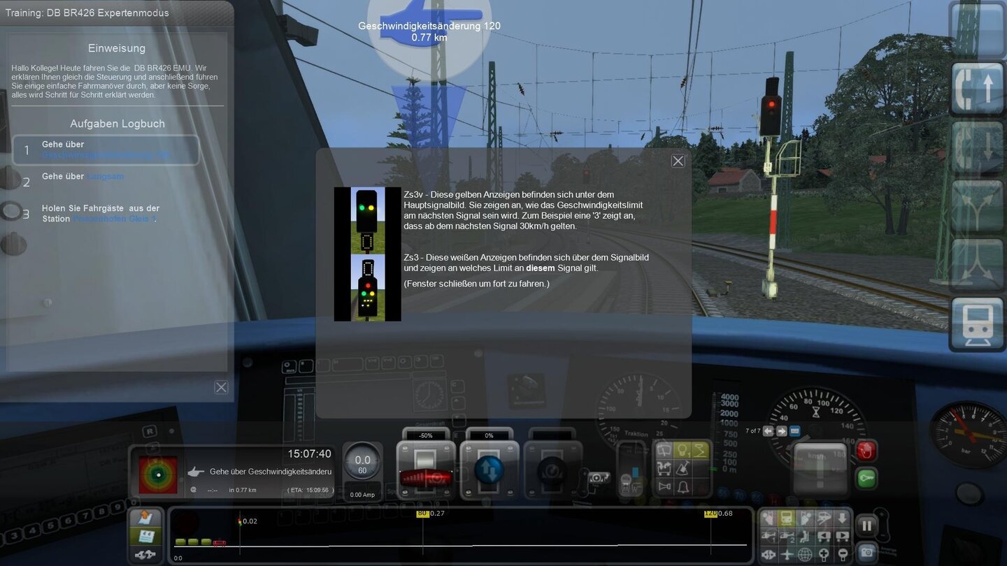 Train Simulator 2015Einsteigerfreundlich: Dieses Tutorial erklärt das deutsche Signalsystem – während die Academy auf die englischen eingeht.