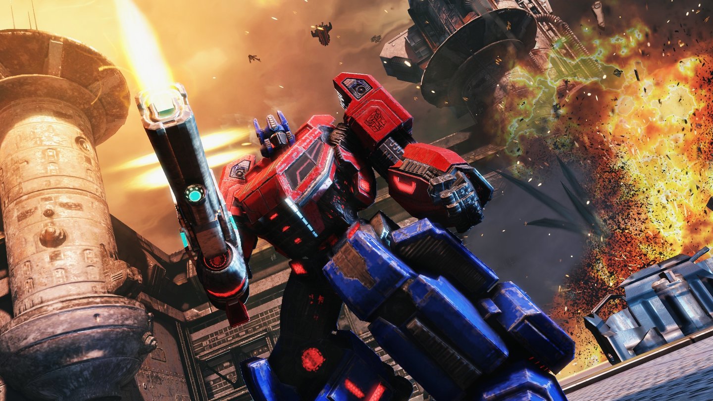 Transformers: Untergang von CybertronOptimus Prime will verhindern, dass die Decepticons die Herrschaft über Cybertron erringen.